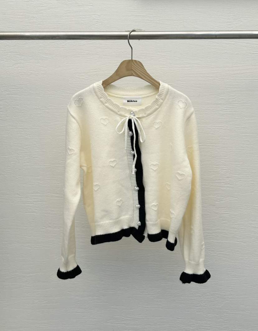 MILK TEA東大門㊣實拍女裝新款人氣時尚職業推薦休閑針織衫MILK TEA針織衫