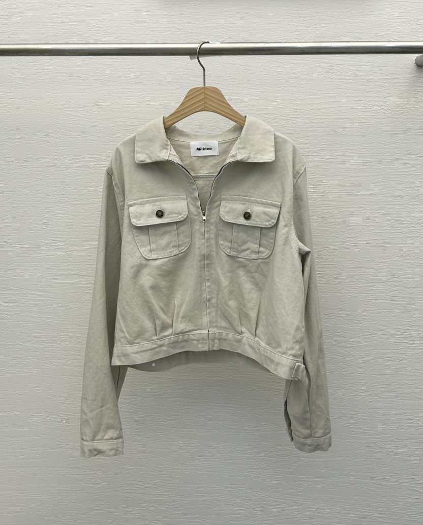 MILK TEA東大門㊣實拍女士新品熱賣25秋冬真品休閑時尚夾克MILK TEA夾克