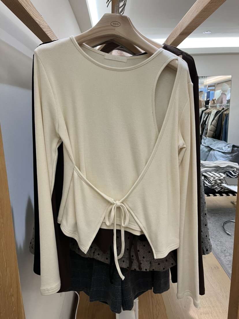 TIZZI東大門㊣實拍女士新款休閑職業25秋冬熱賣真品長袖T恤TIZZI長袖T恤