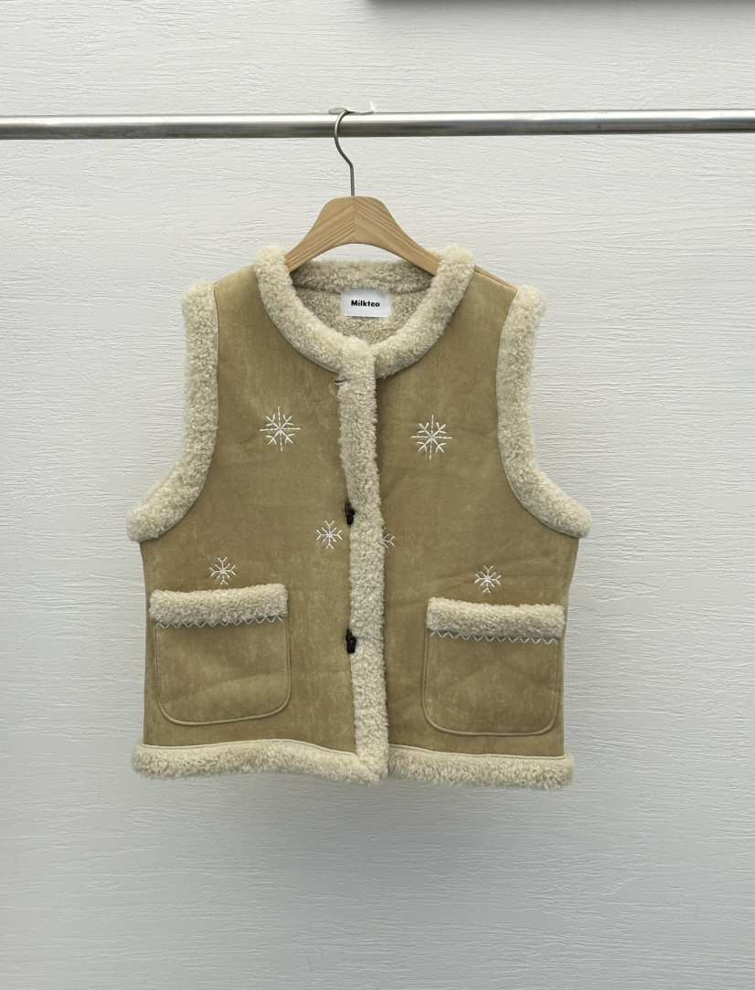 MILK TEA韓國代購㊣女裝新品熱賣休閑人氣推薦時尚真品馬甲MILK TEA馬甲