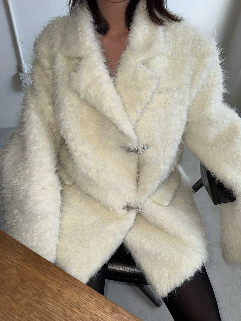 AWESOMESAUCE東大門㊣實拍女裝新品真品職業休閑時尚短款大衣AWESOME SAUCE短款大衣