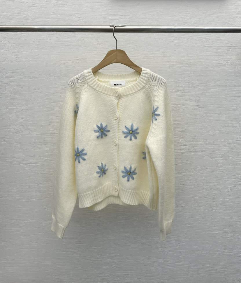 MILK TEA東大門㊣直郵女士新品推薦休閑時尚25秋冬針織衫紐扣MILK TEA針織衫