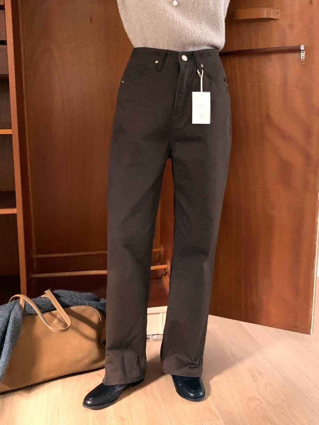 IVORY韓國直郵㊣女裝新款推薦熱賣真品25秋冬人氣時尚牛仔褲IVORY牛仔褲