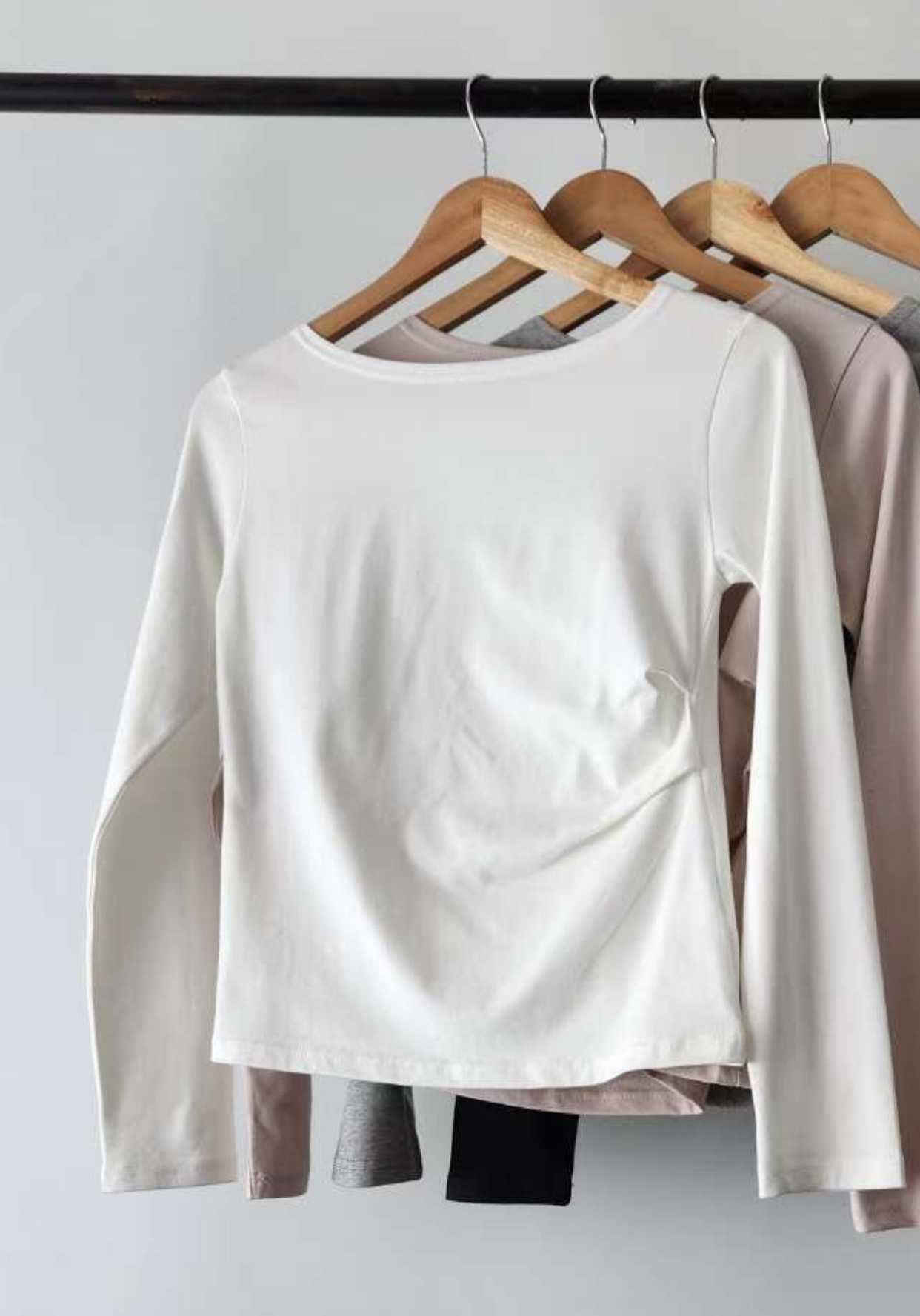 IVORY東大門㊣實拍女士新款職業真品25秋冬休閑推薦長袖T恤IVORY長袖T恤