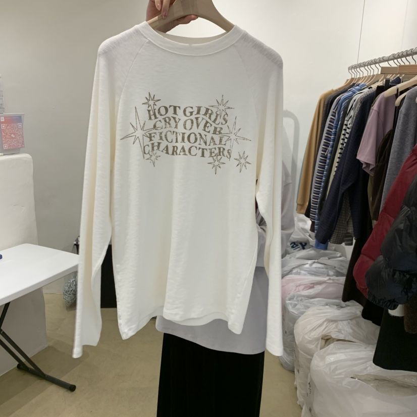 MUNSELL東大門㊣直郵女士新款休閑人氣熱賣職業25秋冬長袖T恤MUNSELL長袖T恤