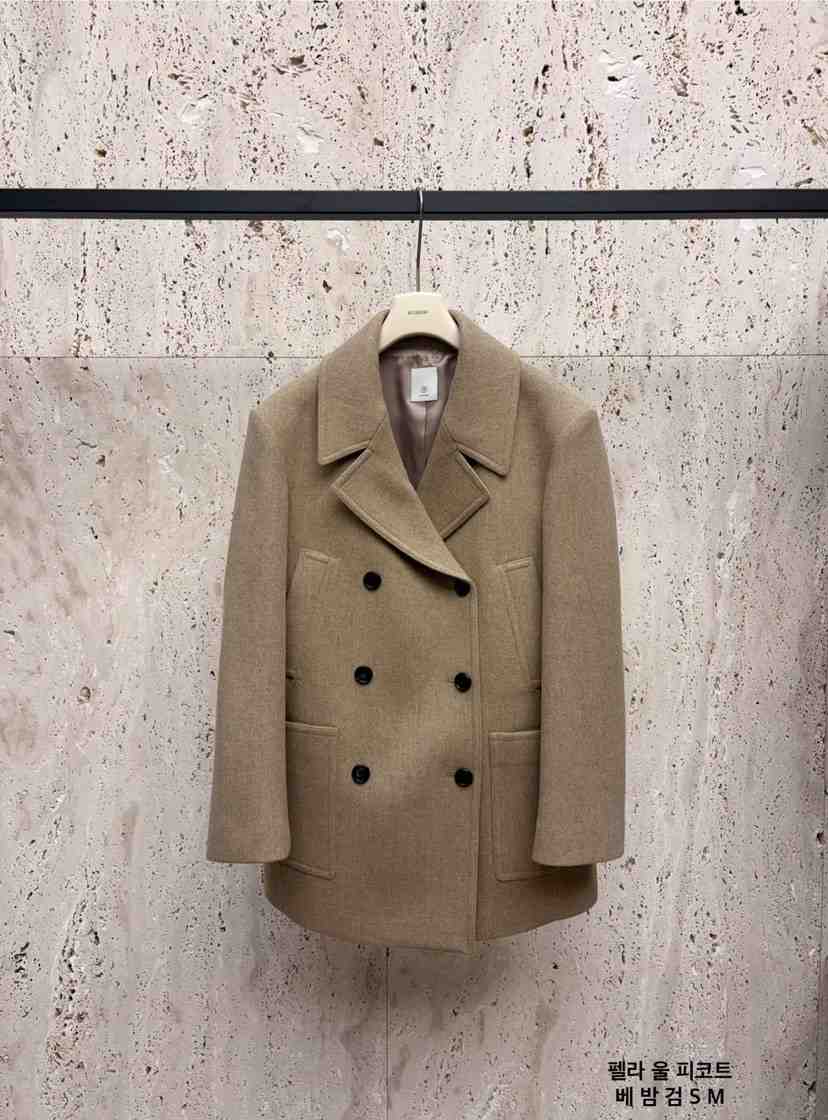 BLOSSOM韓國直郵㊣女裝新款25秋冬職業時尚休閑人氣短款大衣BLOSSOM短款大衣