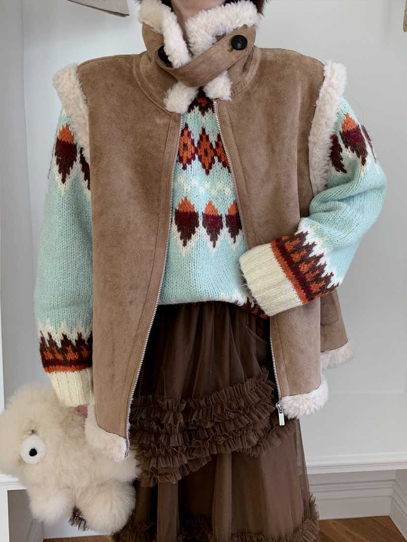 JKICHI韓國代購㊣女裝新品人氣休閑推薦真品25秋冬時尚馬甲JKICHI馬甲