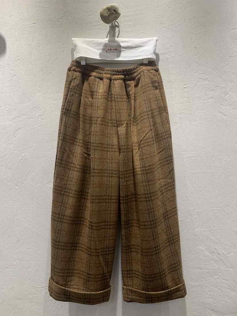 AT NOTE韓國直郵㊣女士新品真品休閑推薦熱賣休閑褲羊毛格紋AT NOTE休閑褲