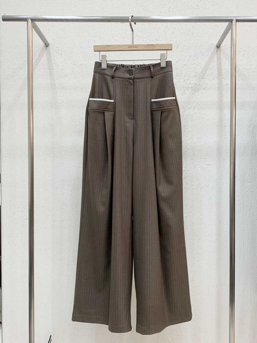 LIGHT AND SALT東大門㊣直郵女士新品真品時尚休閑褲口袋LIGHT AND SALT休閑褲