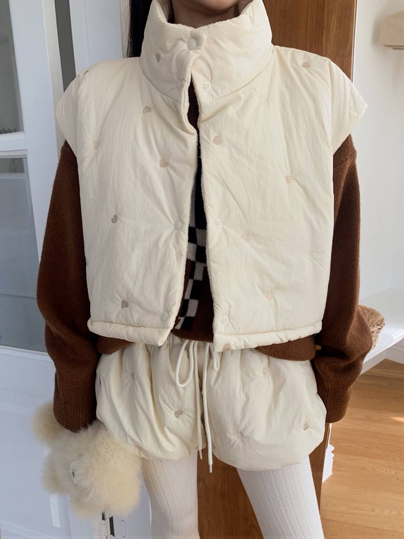 JKICHI東大門㊣代購女裝新品推薦25秋冬時尚職業馬甲心形絎縫JKICHI馬甲