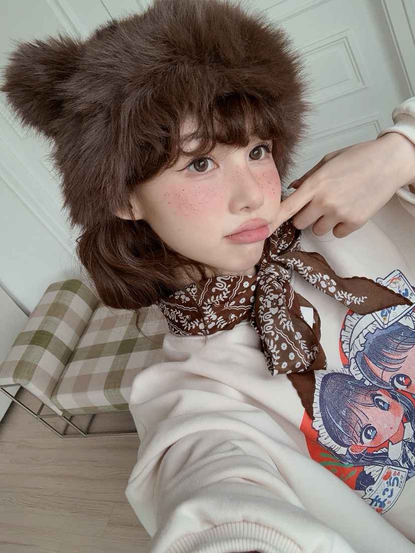 JKICHI韓國代購㊣女裝新款休閑人氣真品25秋冬職業帽子毛皮JKICHI帽子