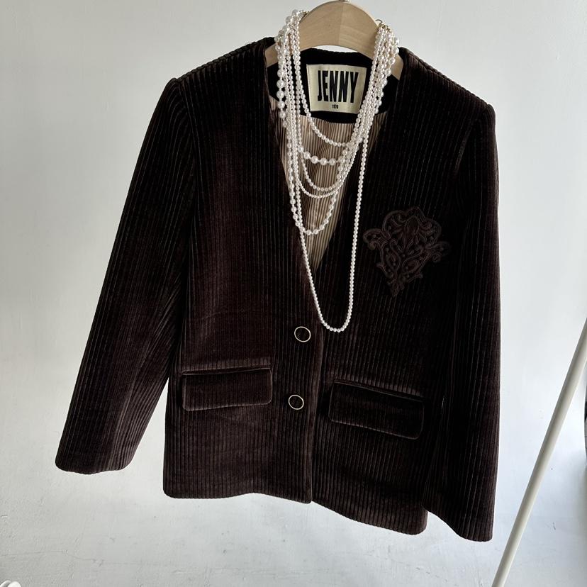 JENNY 1976東大門㊣代購女士新品熱賣時尚25秋冬夾克不含配飾JENNY 1976夾克