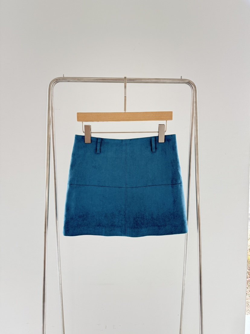 SANTAL東大門㊣實拍女裝新款人氣真品職業休閑熱賣短裙絨面革SANTAL短裙