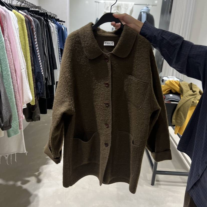 BROT東大門㊣直郵女士新款熱賣休閑25秋冬時尚真品中長款大衣BROT中長款大衣