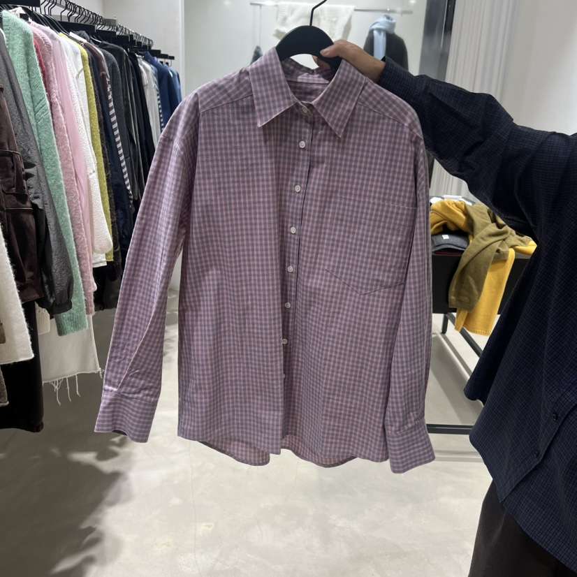 BROT東大門㊣直郵女士新款25秋冬人氣休閑推薦時尚襯衫蕾絲衫BROT襯衫/蕾絲衫