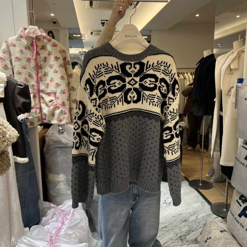 BY FLOW韓國直郵㊣女士新品時尚推薦熱賣休閑人氣25秋冬針織衫BY FLOW針織衫