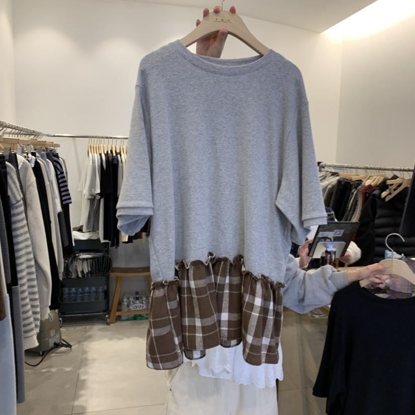 TAN&amp;COMO韓國代購㊣女裝新款職業人氣時尚熱賣休閑T恤tan-COMOT恤