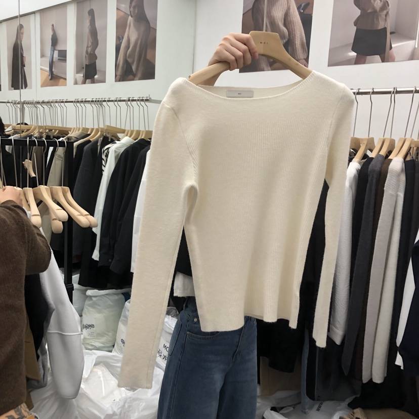 MOI-A韓國直郵㊣女裝新品人氣休閑職業推薦熱賣25秋冬毛衣MOI-A毛衣