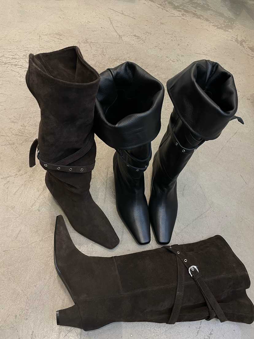 BETTER東大門㊣代購女士新款25秋冬推薦人氣職業休閑靴子系帶BETTER靴子