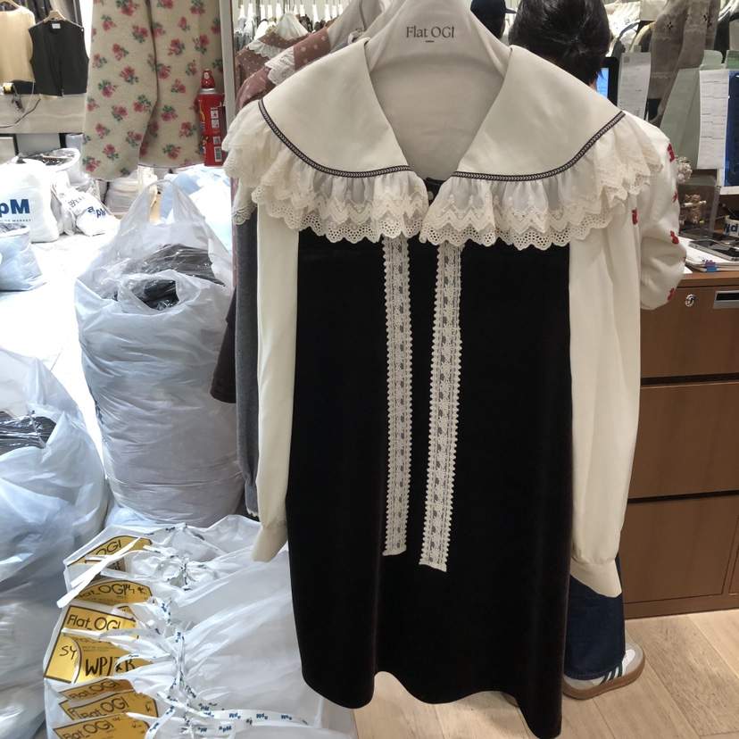 OGI韓國直郵㊣女裝新品職業推薦休閑25秋冬人氣真品熱賣連衣裙FLat OGI連衣裙
