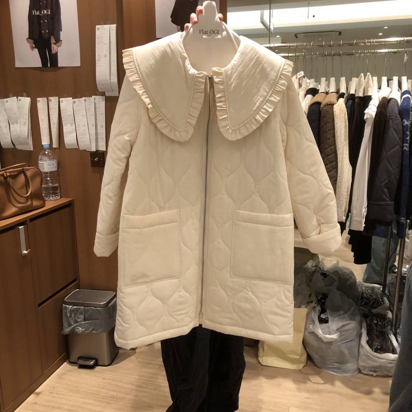 OGI東大門㊣代購女裝新品職業真品熱賣25秋冬休閑長款棉服棉FLat OGI長款棉服