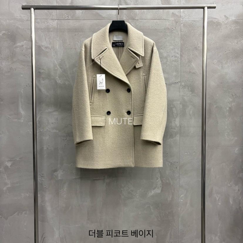 MUTE-P東大門㊣直郵女裝新品時尚職業熱賣休閑中長款大衣雙層MUTE中長款大衣