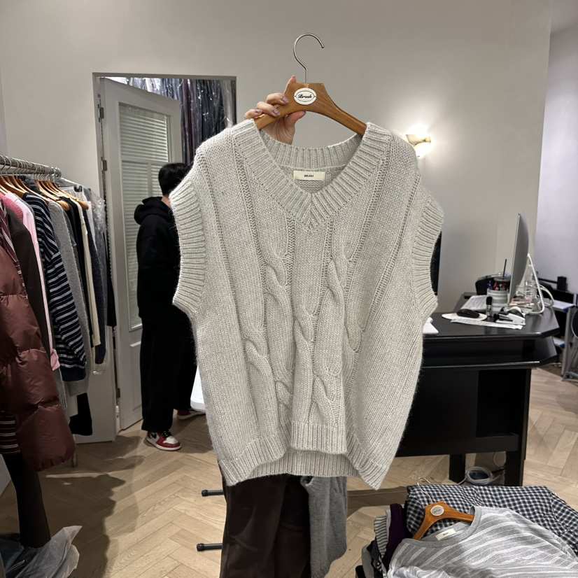 BRUSH-P東大門㊣實拍女裝新品熱賣真品時尚人氣職業馬甲羊毛BRUSH-P馬甲