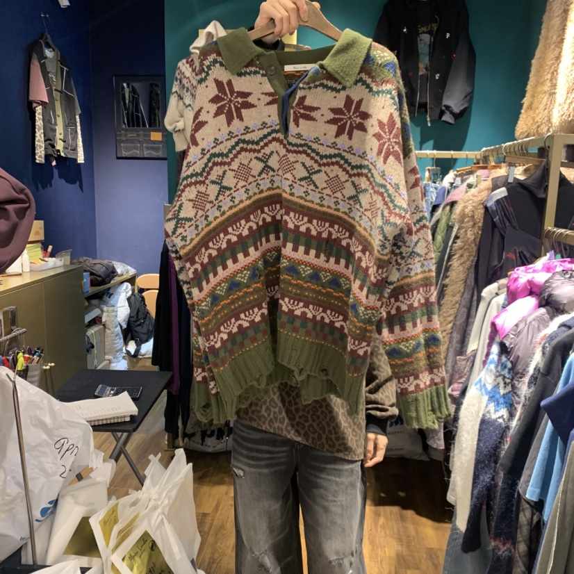 MERCI LINDA東大門㊣實拍女裝新款人氣熱賣推薦休閑毛衣復古MERCI LINDA毛衣