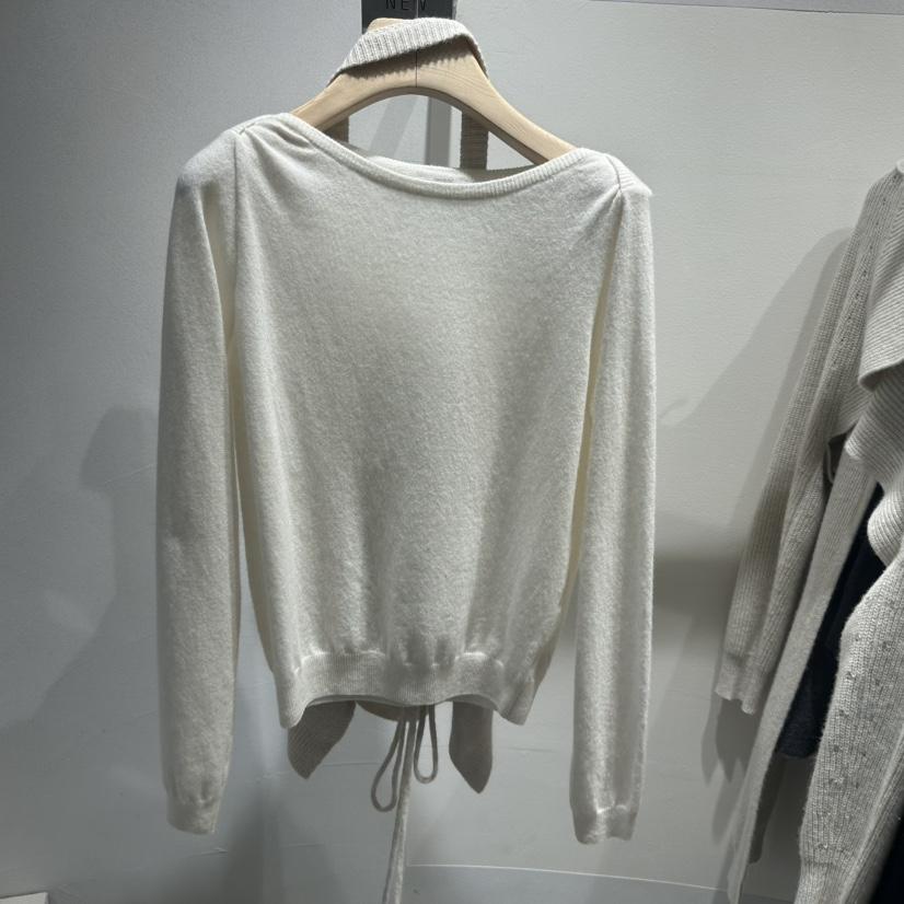 ROOM K-P東大門㊣代購女士新品25秋冬針織衫不含吊帶蝴蝶結ROOM K針織衫