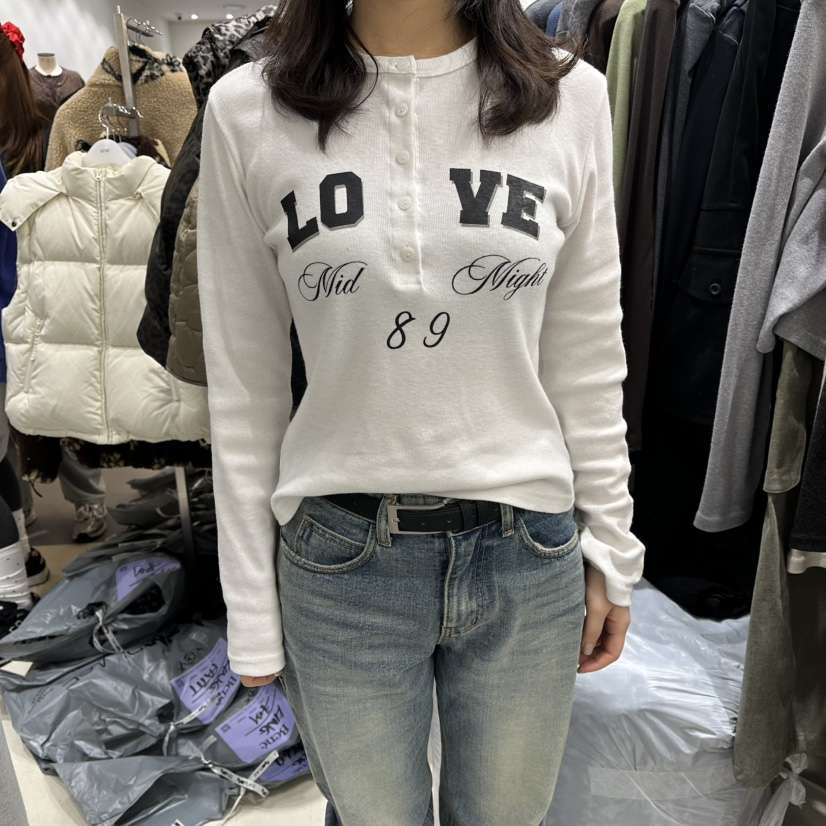 BENE韓國直郵㊣女裝新款真品熱賣時尚休閑人氣職業推薦長袖T恤BENE長袖T恤