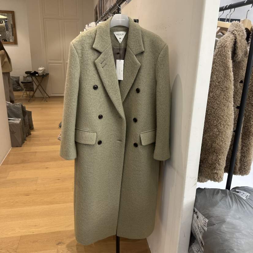 WE ARE/WELOVER韓國代購㊣女士新款休閑職業時尚中長款大衣SHOP_WE ARE中長款大衣