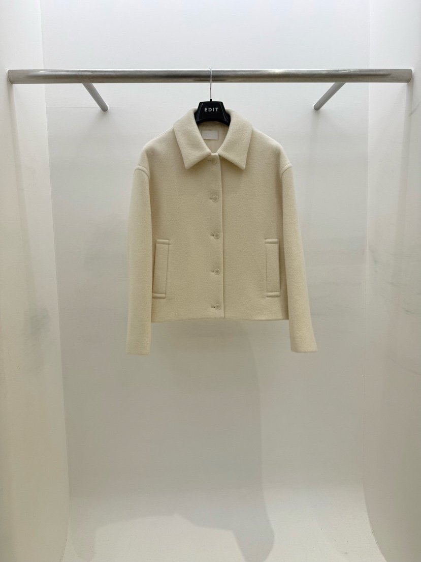 EDIT東大門㊣實拍女士新款熱賣人氣25秋冬休閑職業短款大衣EDIT短款大衣