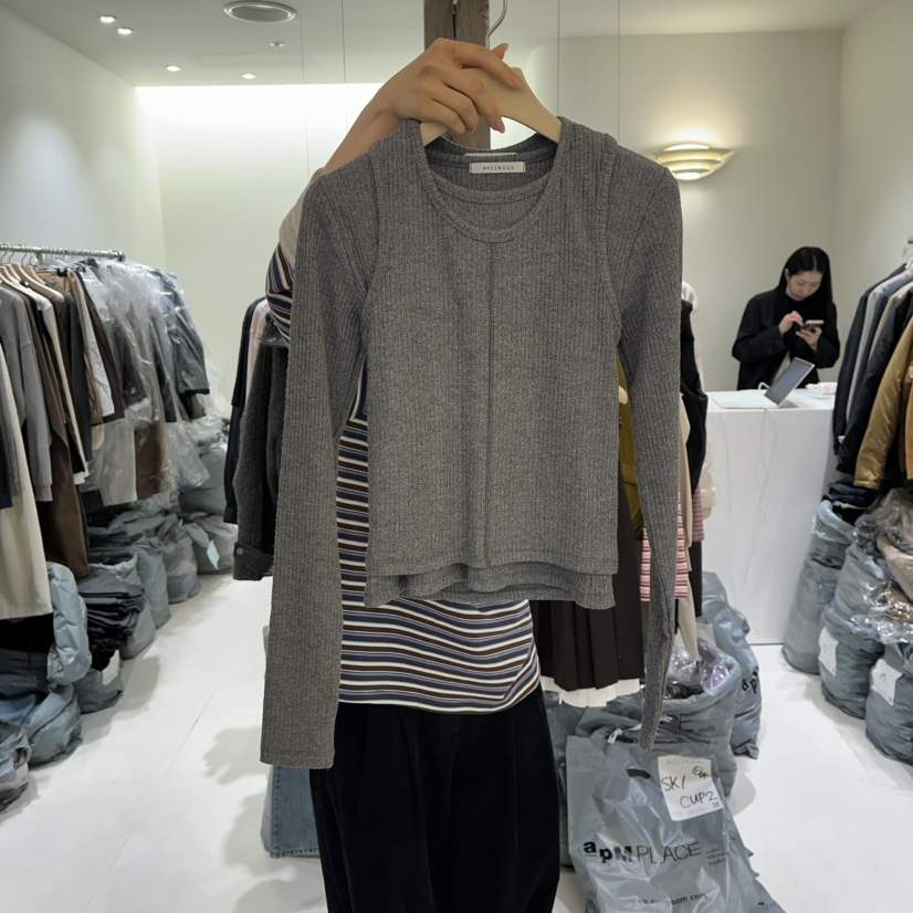 AVECNOUS韓國直郵㊣女裝新款真品25秋冬休閑人氣套裝兩件套AVECNOUS套裝