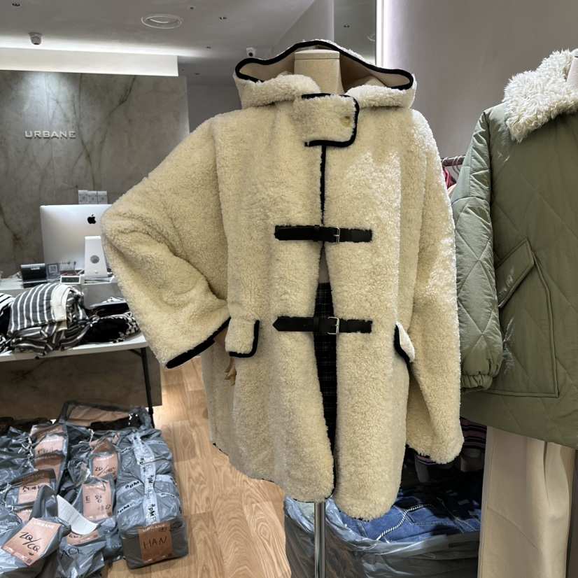 URBANE-P東大門㊣代購女裝新品25秋冬休閑職業短款大衣羊毛URBANE-P短款大衣