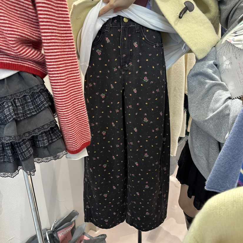 MIMME韓國代購㊣女裝新款職業人氣休閑25秋冬推薦時尚牛仔褲MIMME牛仔褲