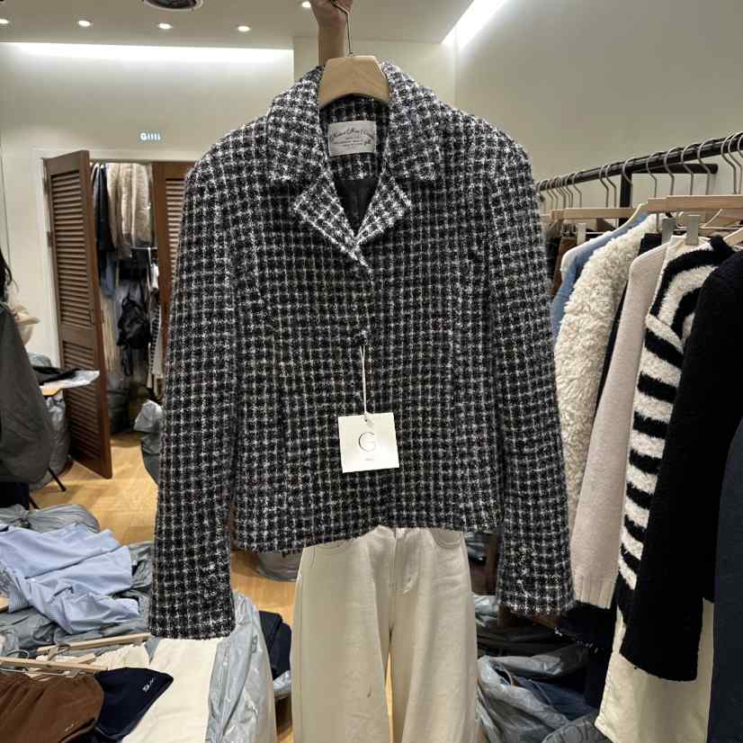 GILLI東大門㊣直郵女裝新款休閑熱賣時尚人氣職業夾克馬海毛GILLI夾克