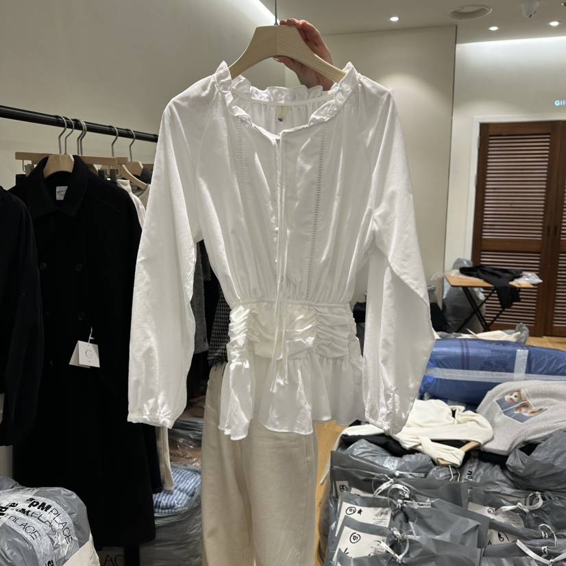 GILLI東大門㊣實拍女士新品推薦休閑熱賣時尚襯衫蕾絲衫燈心絨GILLI襯衫/蕾絲衫