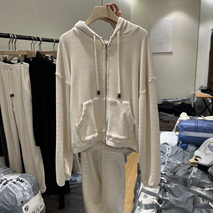 GILLI東大門㊣直郵女士新品休閑25秋冬時尚職業衛衣天鵝絨兜帽GILLI衛衣