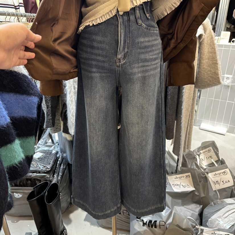 ALEGRE韓國直郵㊣女士新品真品熱賣推薦人氣職業休閑牛仔褲ALEGRE牛仔褲