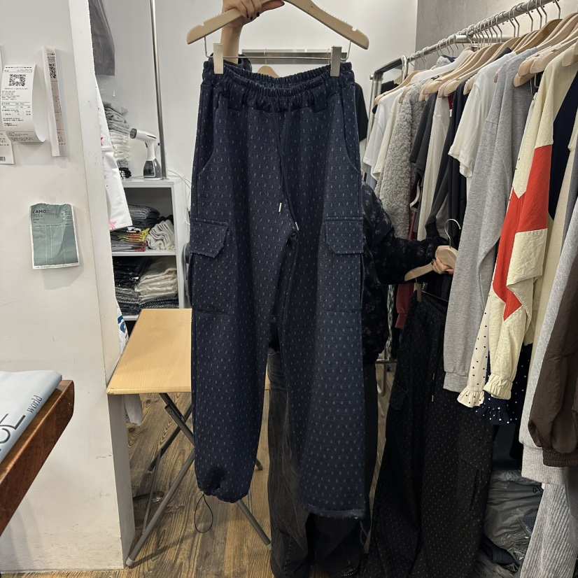 MOSAIC東大門㊣代購女士新品休閑25秋冬休閑褲口袋加絨貂皮MOSAIC休閑褲