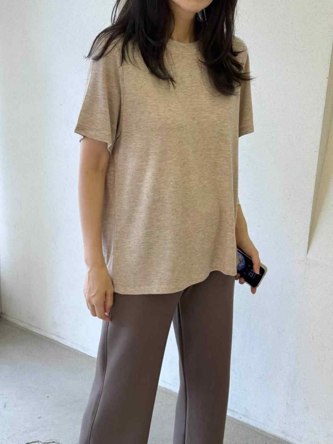 1mm韓國代購㊣女裝新品25秋冬推薦休閑職業真品時尚熱賣T恤1mmT恤