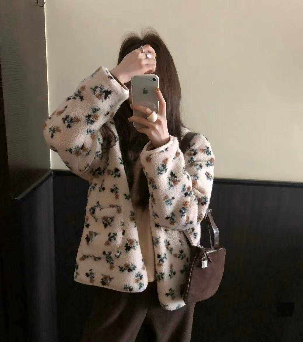 MUTE韓國直郵㊣女裝新品25秋冬推薦人氣休閑職業夾克花朵填充MUTE夾克