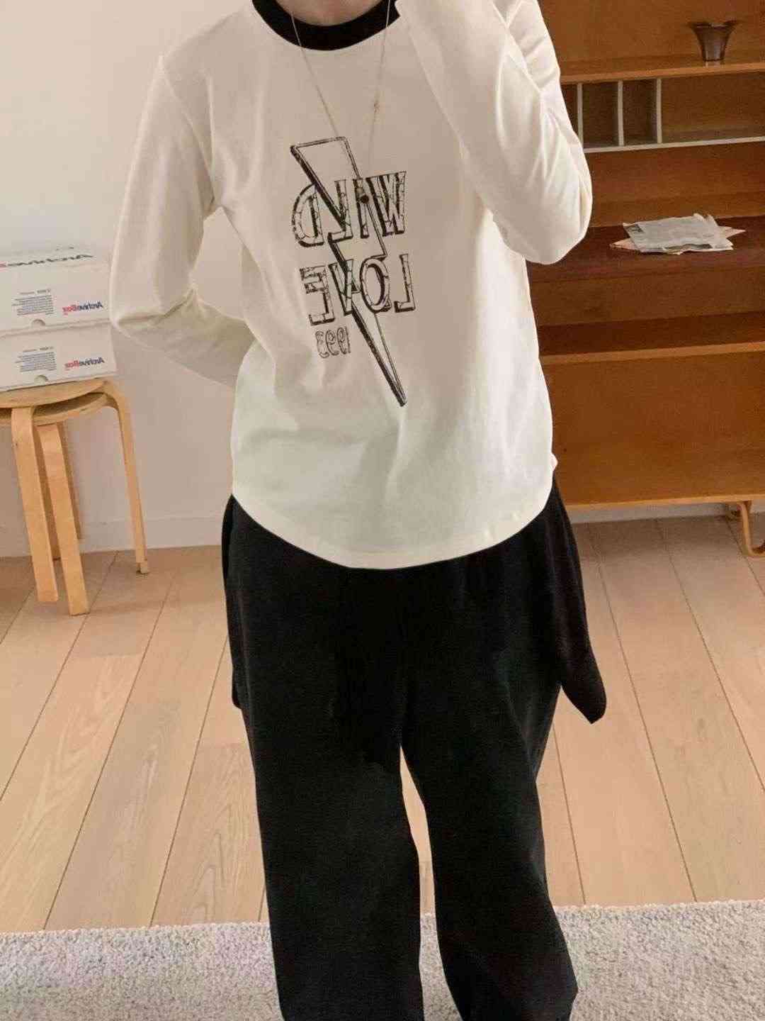 ARHEE韓國代購㊣女裝新款25秋冬休閑推薦職業時尚真品長袖T恤ARHEE長袖T恤