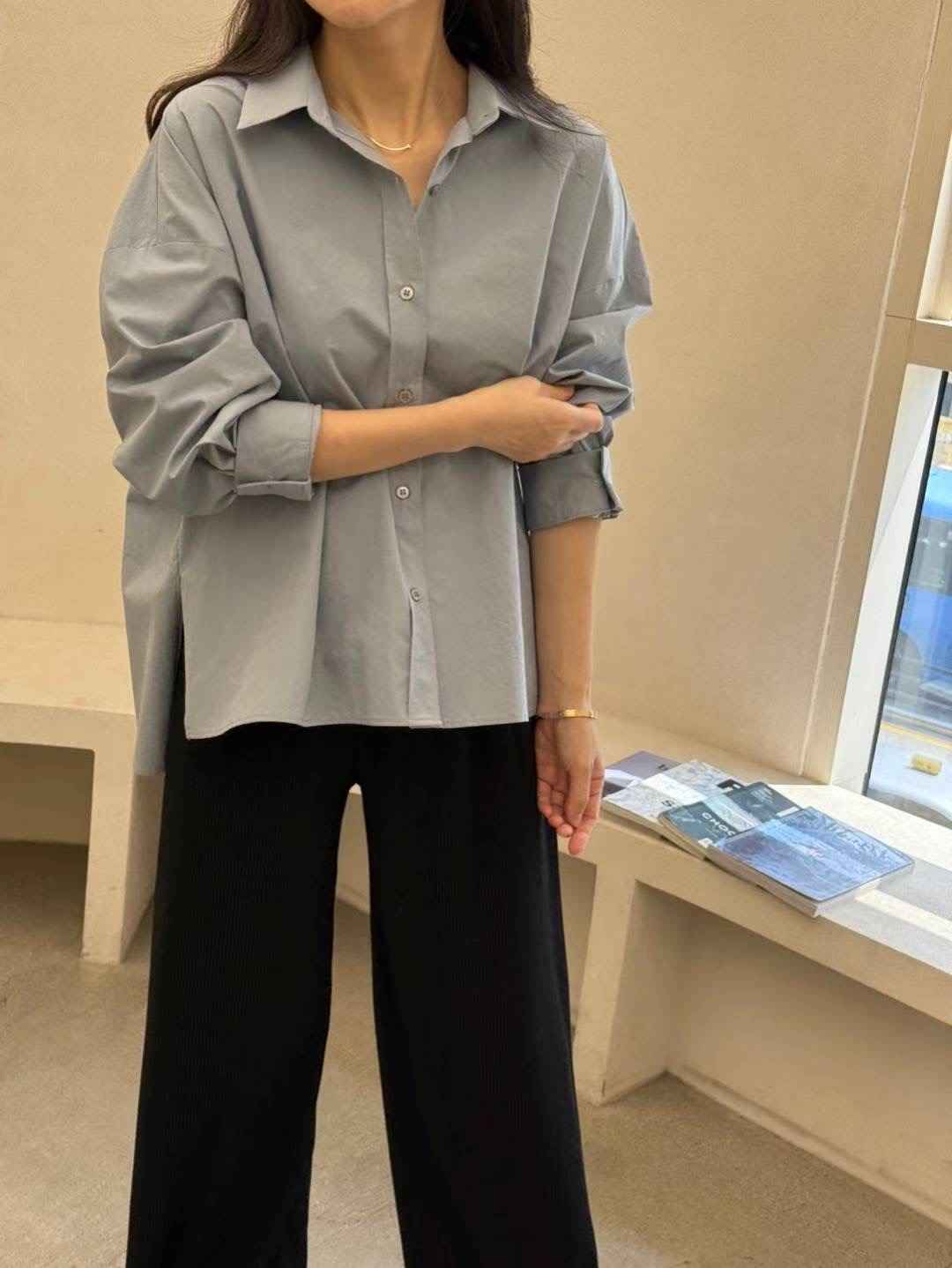 1mm東大門㊣代購女裝新品熱賣真品休閑時尚職業人氣襯衫蕾絲衫1mm襯衫/蕾絲衫