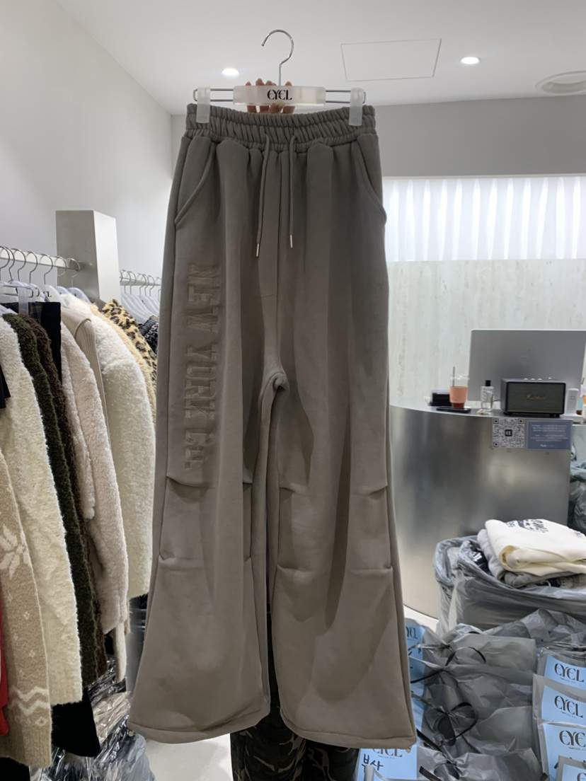 EYEL韓國代購㊣女士新品時尚職業熱賣真品推薦休閑休閑褲加絨EYEL休閑褲