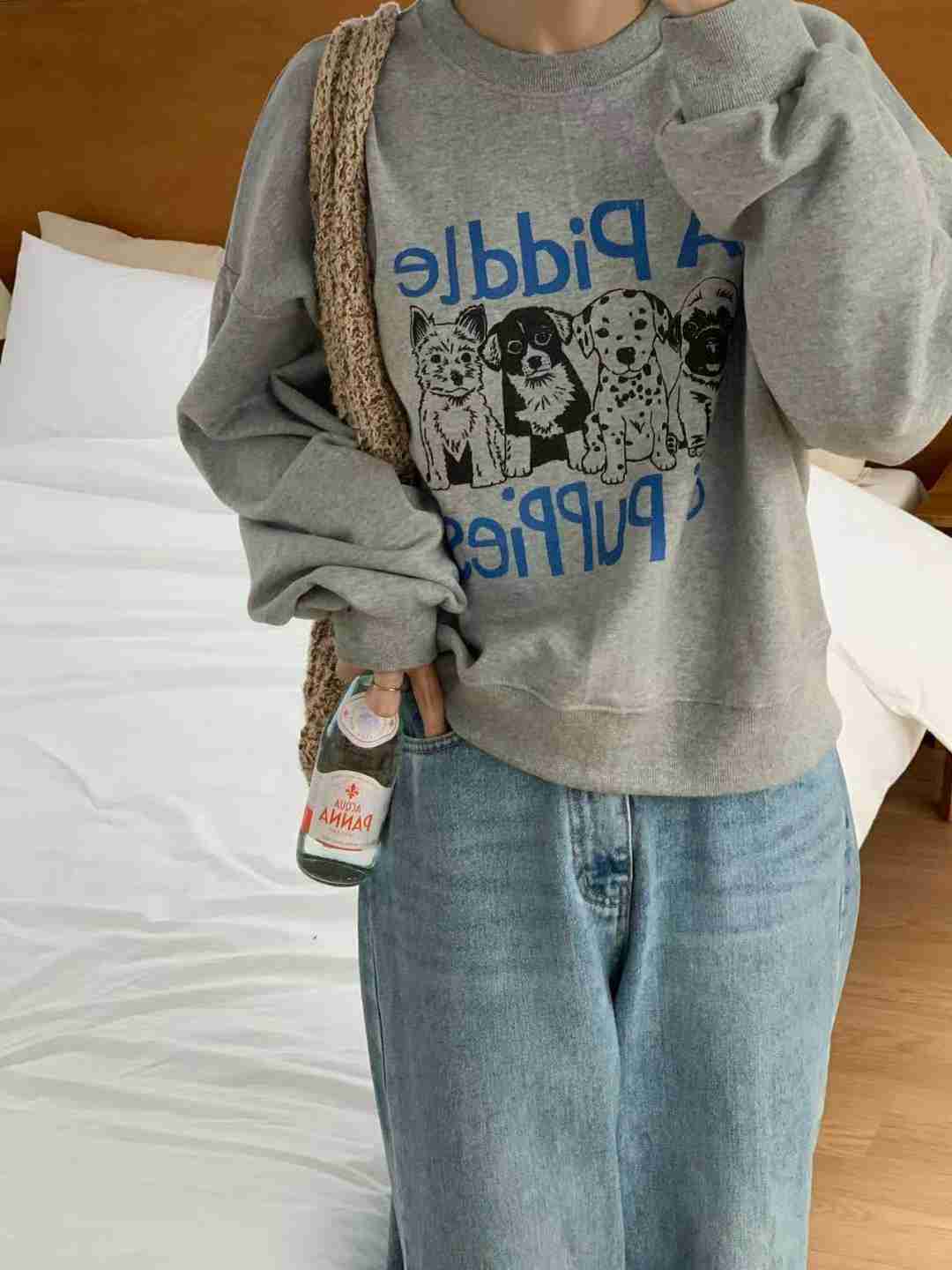 ARHEE韓國直郵㊣女裝新款職業25秋冬休閑人氣推薦熱賣真品衛衣ARHEE衛衣