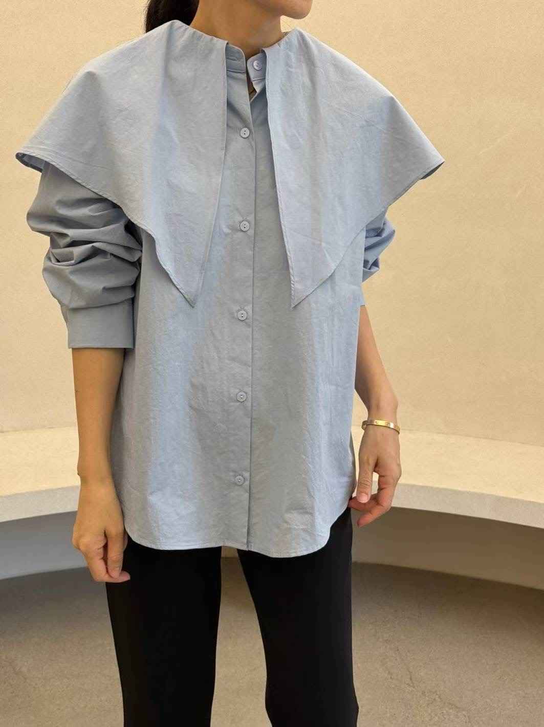 1mm東大門㊣直郵女裝新品25秋冬休閑熱賣真品推薦襯衫蕾絲衫1mm襯衫/蕾絲衫