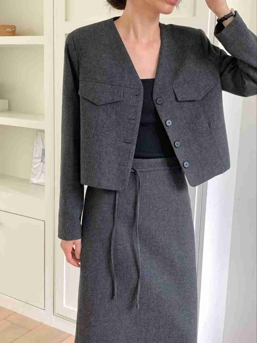 MUTE韓國直郵㊣女裝新品推薦人氣時尚25秋冬休閑熱賣職業夾克MUTE夾克