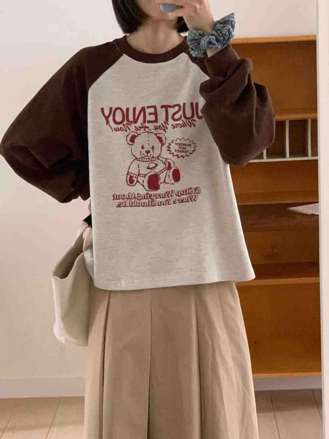 ARHEE東大門㊣代購女裝新品真品職業時尚休閑25秋冬長袖T恤ARHEE長袖T恤