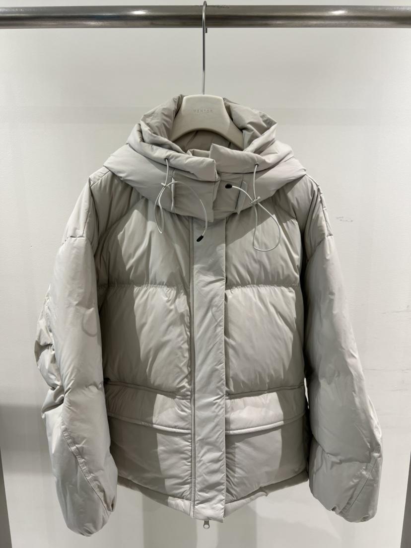 MENTOR東大門㊣代購女士新品25秋冬職業短款羽絨服帽子可拆卸MENTOR短款羽絨服